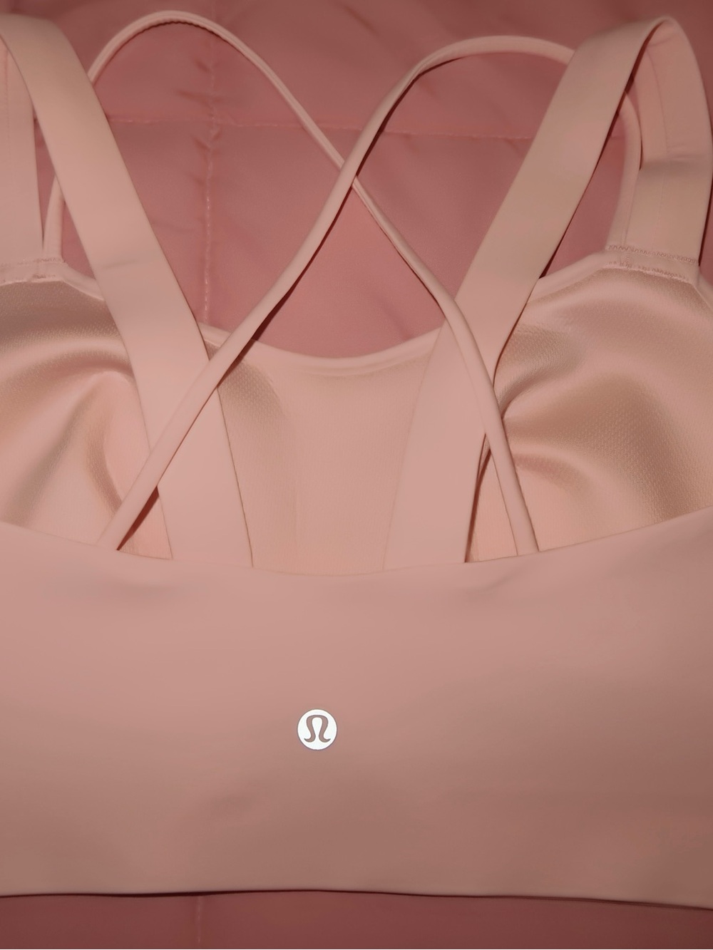 lululemon athletica Light Pink Strappy Sports Bra